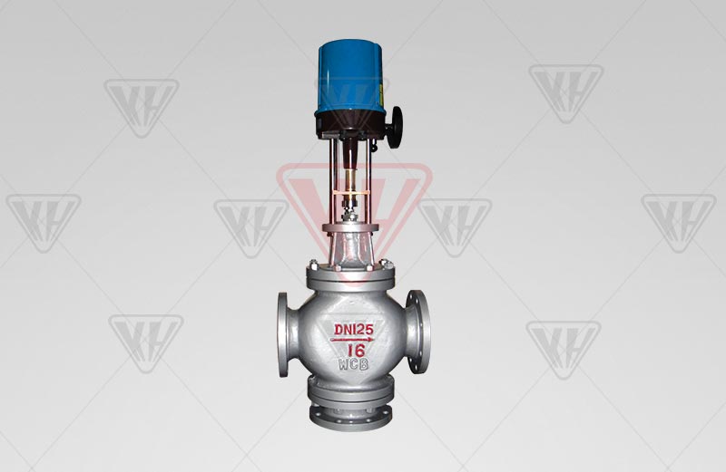 Electronic three-way electric control valve